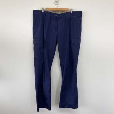 WS Workwear Navy Blue 100% Cotton Pants Size 22 
