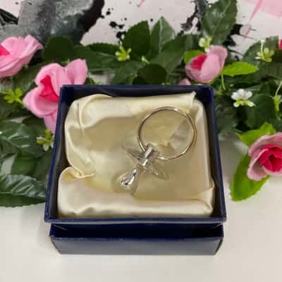 Silver dummy keepsake New