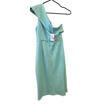 Spicy Sugar Womens  Size 12 Midi Dress Aqua