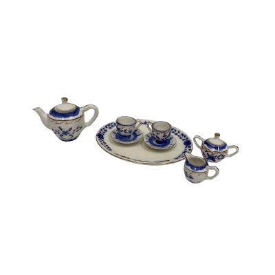 Minatures 10 Piece Unbranded Porcelain Tea Set 