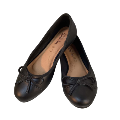 Natural Comfort Womens Size 8 Leather Ballet Flats Black  