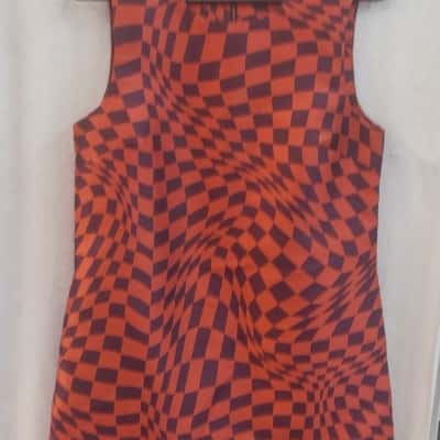 Gorman Womens  Size 8 Midi / Sleeveless Dress  Orange / Purple 
