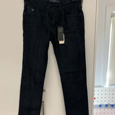 Guess Mens  Size 32 dark cotton & polyester Lincoln slim jeans