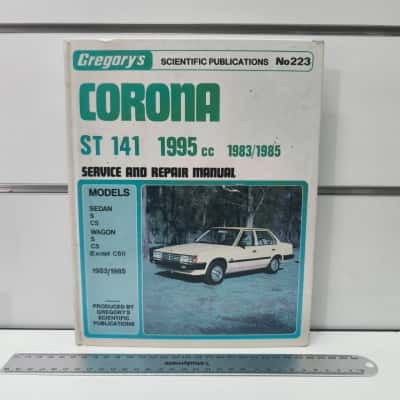 Toyota Corona ST141 1995cc (1983-1985) Service & Repair Manual - Gregory's No. 223 Hardcover 