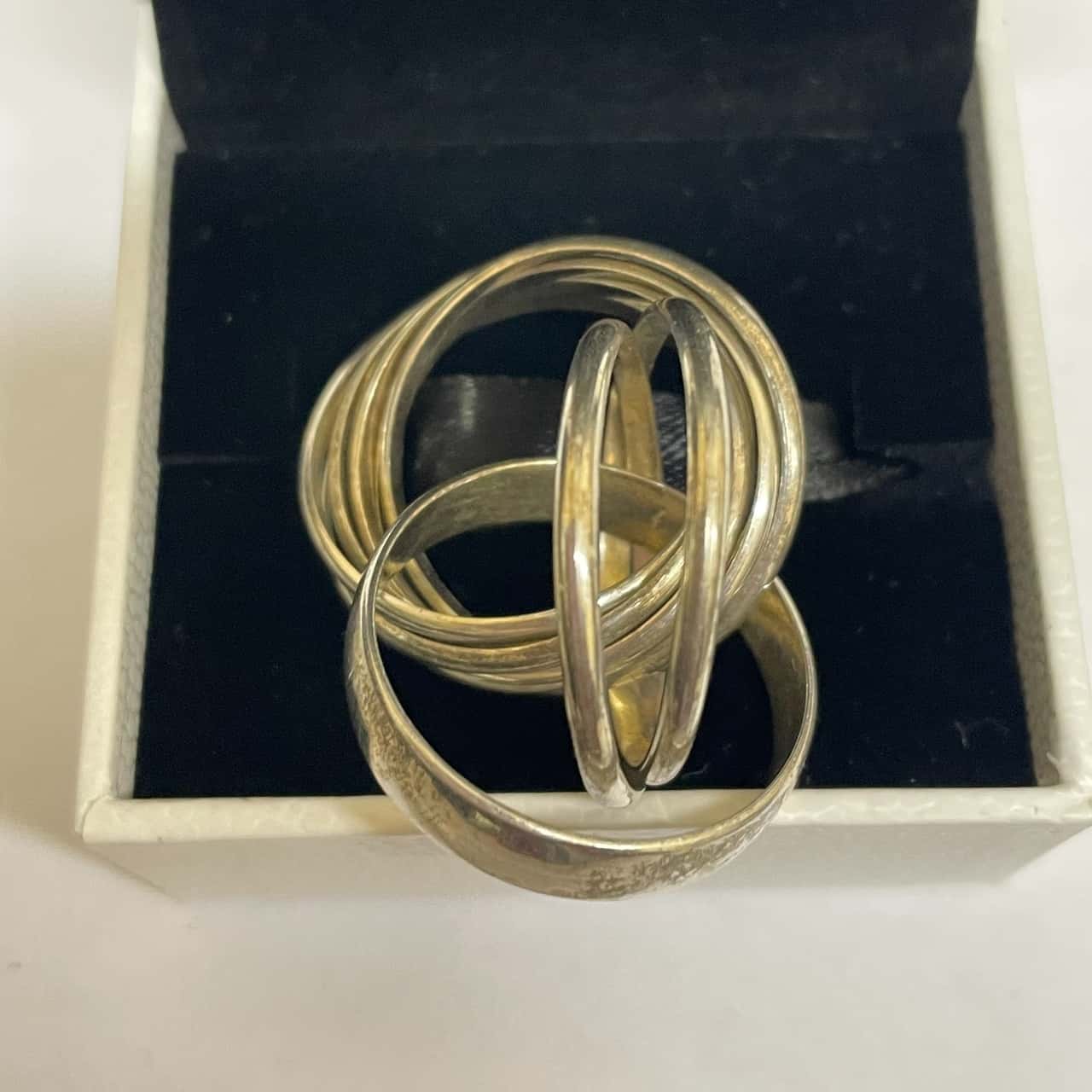 Women's Silver (925) interlocking 10 Rings (s)
