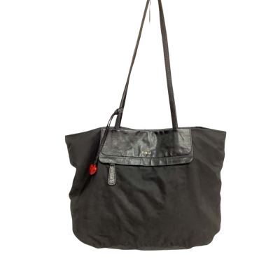 Furla Womens Handbag Black  with Red Heart