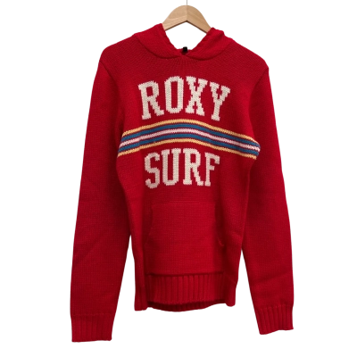 Roxy Womens Red Surf Knit Hoodie Size 14 