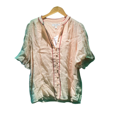 Forever New Womens  Size 14 Short Sleeve Shirt Pink  