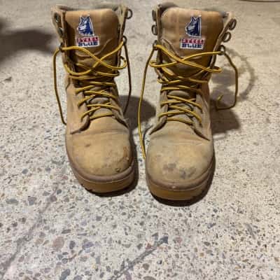 Steel Blue Steel Cap Boots Size 7
