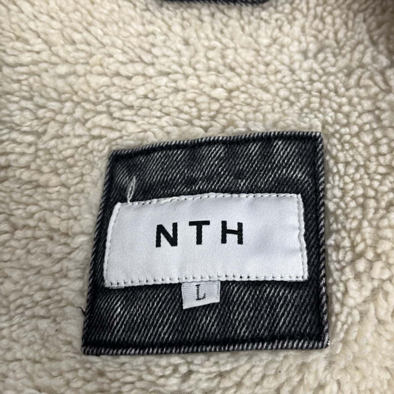 NTH black Stone Wash Sherpa jacket L (s)