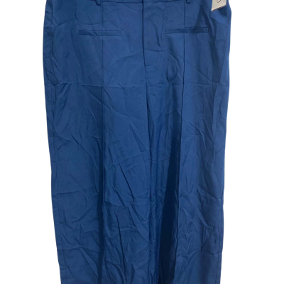  Womens  Size XL Wide Leg Pants Blue 