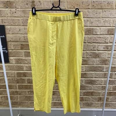 Noni B Womens popcorn linen pant Size 12 