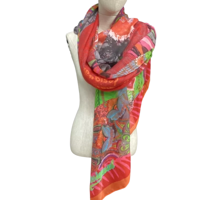 Desigual Womens Large Scarf Multicoloured 