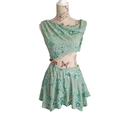 Pepper Mayo  Womens  Size 4 Mini Dress Mint Green BN