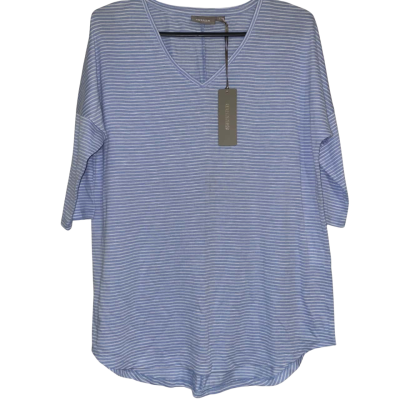 Susan Women's Size XS Tee - Blue/White Stripe