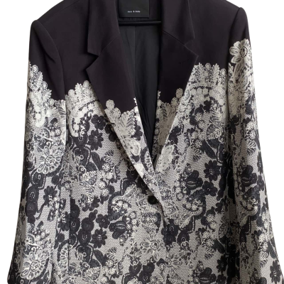 Women's SASS & bIDE  Size 16 Black / White  Pattern 