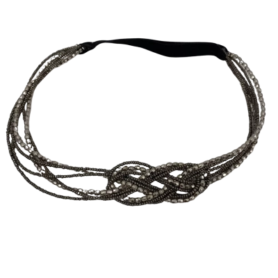 Unbranded Women's Beaded Hair Band Elastic