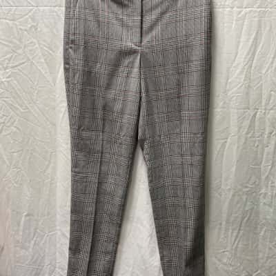 Basque Womens  Size 8 Casual Pants Black  / Brown / Checked / White 