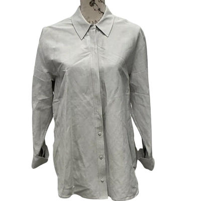 Country Road Womens  Size 8 Button Up Top Grey 