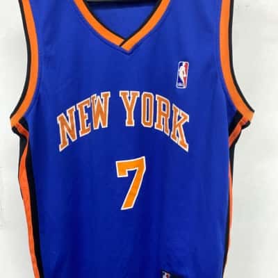 Knicks NBA Mens  Size XXL Jersey Blue / Orange 
