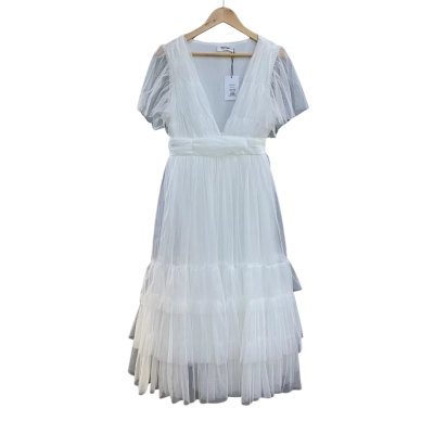 Showpo Womens Size 12 Jiraye Midi Dress White 