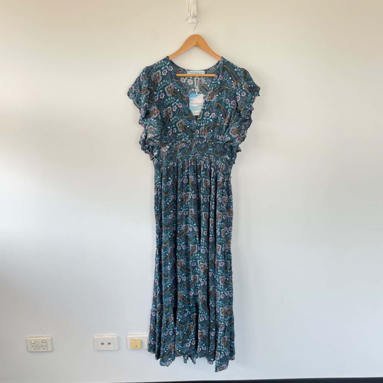 Mombasa Rose Floral Maxi Dress Size 12 / L (s)