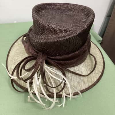  Womens Hat Beige / Brown 