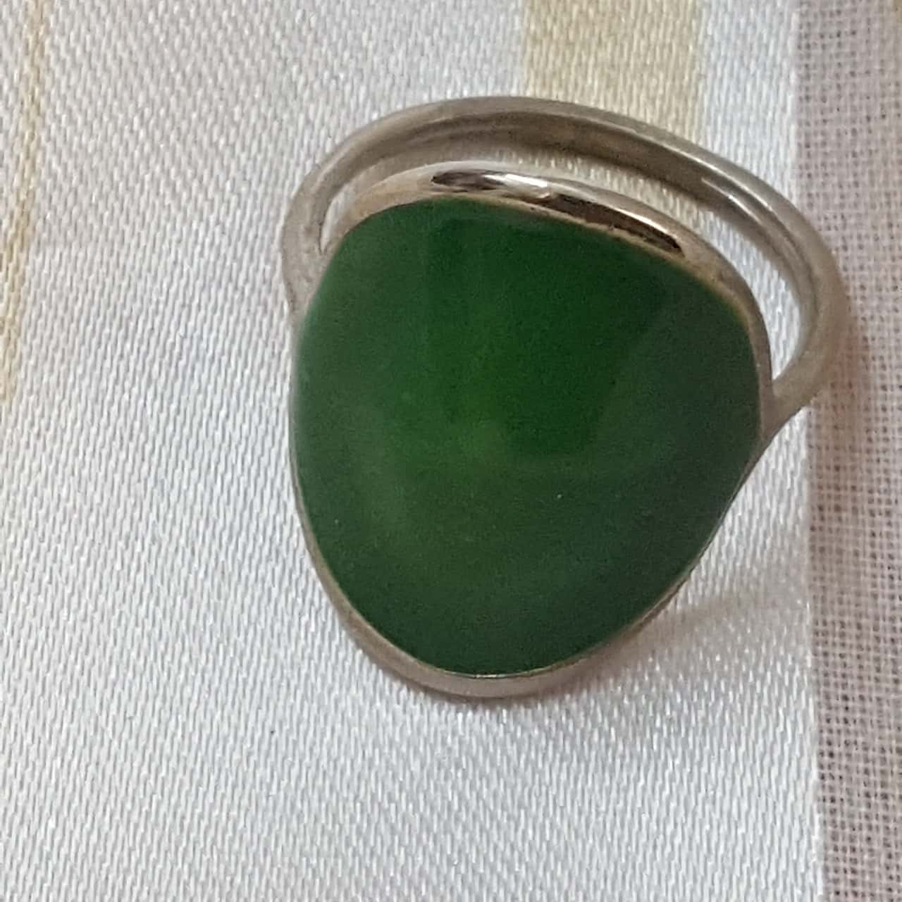 Grn Silver Rings Womens Rings Green / Silver (s) - Used As New | Salvos Stores