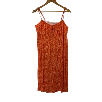 Forever New Petite Womens  Size 14 Slip Dress Floral/Orange 