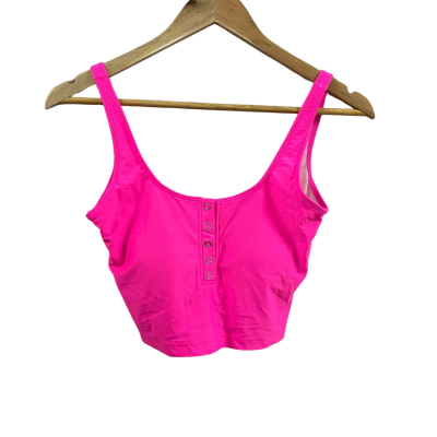  Womens  Size 10 Sheila May Swim Snap it Up Top Flamingo 