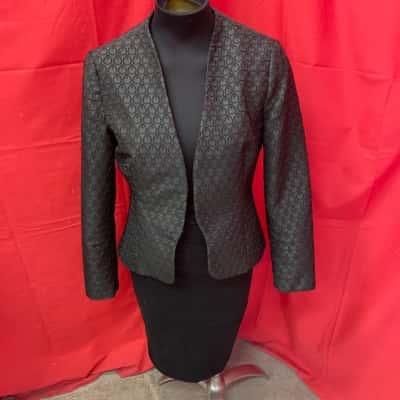  Womens  Size 12 Black  Bluejuice Open Jacket