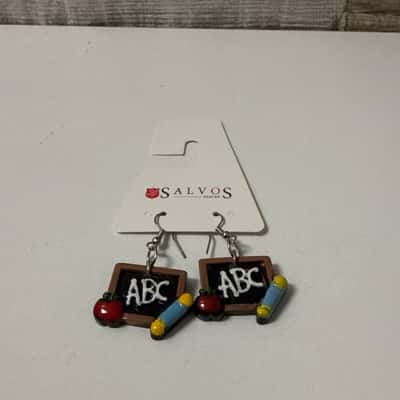 Teacher Whiteboard Earrings 