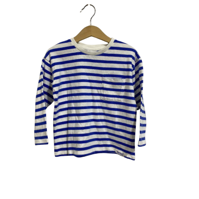 Seed Heritage Kids  Size 4 100% cotton blue / white long-sleeve top