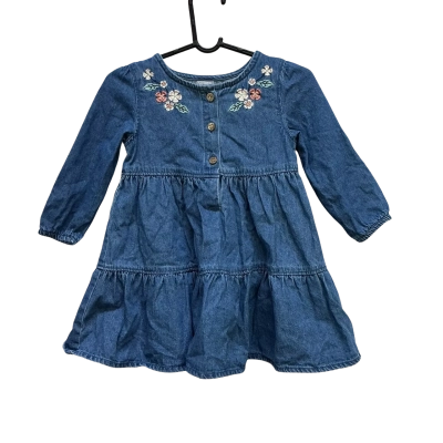 Ollies Place Kids  Size 12-18m Dress Blue 