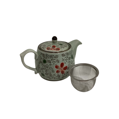 Pure Glory Floral Handpainted Vintage Porcelain Teapot