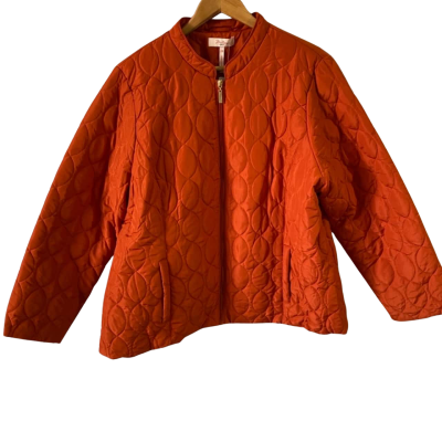 Millers Womens Size 20 Volume Puffer Promo Quilted Jacket Orange 
