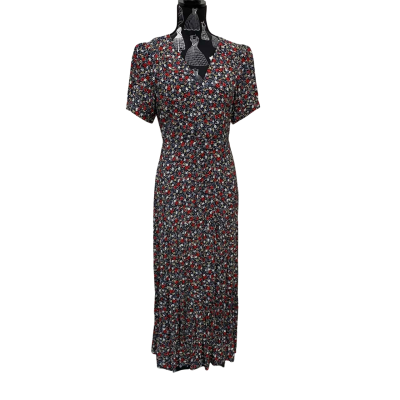 Dotti Womens  Size 8 Maxi Dress Black  / Floral BNWT