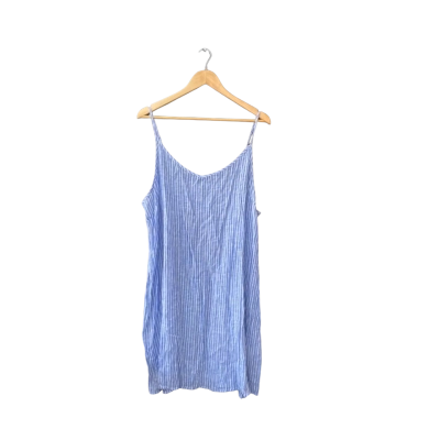 Blue Illusion Size 2L Slip Blue / Striped / White 