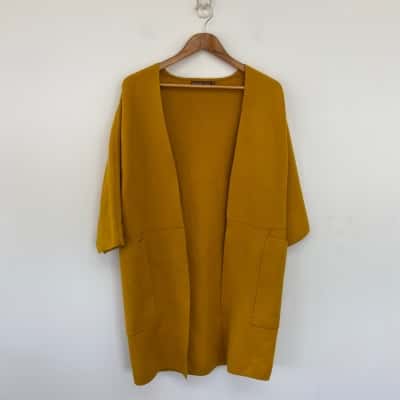 Mister Zimi Mustard Knot Long Cardigan  Size M / S 