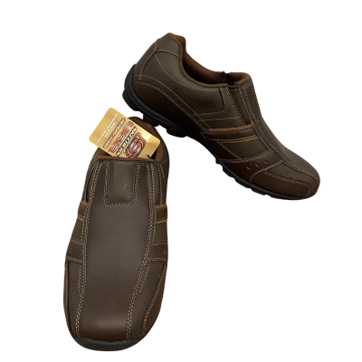 Skechers Marter Mens Slip On Shoes Size 10.5 Brown BNWT