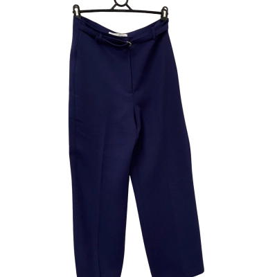 Veronica Maine Womens Wide Leg Pants Blue 