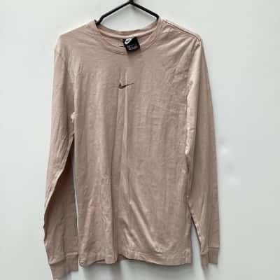 Nike Womens  Size S Long Sleeve Shirt Nude 