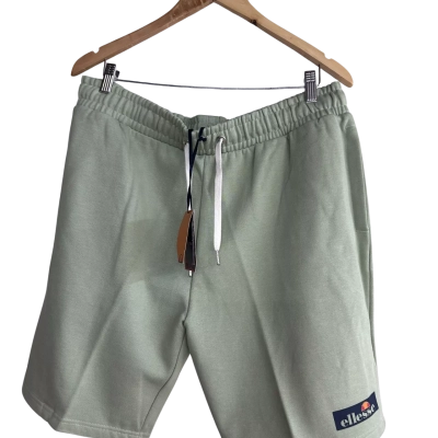 Ellesse Mens  Organic Cotton Shorts Size XL Green 