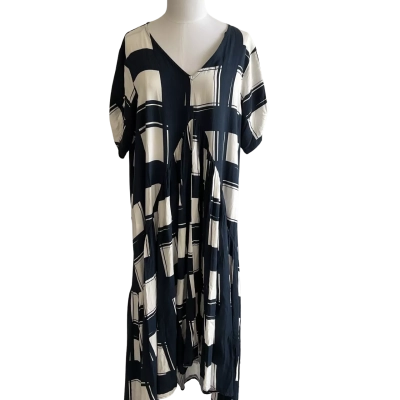 PQ The Label Australia Dress-  Womens  Size M / S Navy Blue / White 