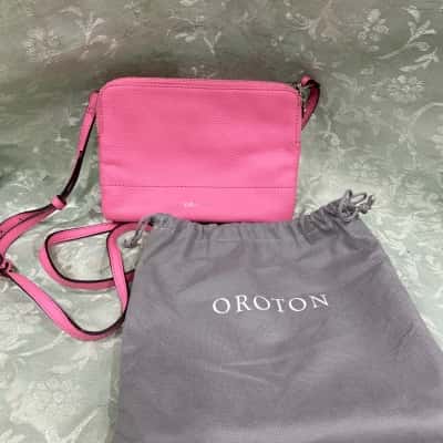 Oroton Womens Cross Body Bag Pink  