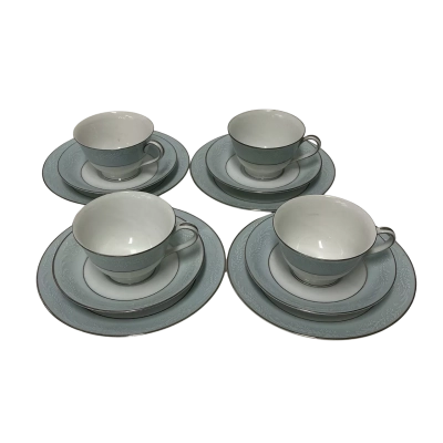 Noritake China Laurete 12 pcs tea set 