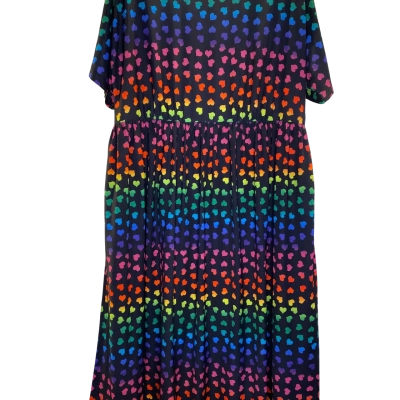 Little Party Dress Womens  Size 14 Midi Dress Black  / Multicoloured / Pattern 