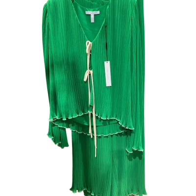 Rachel Gilbert Womens Crio Top/Pants Size 12 Green 