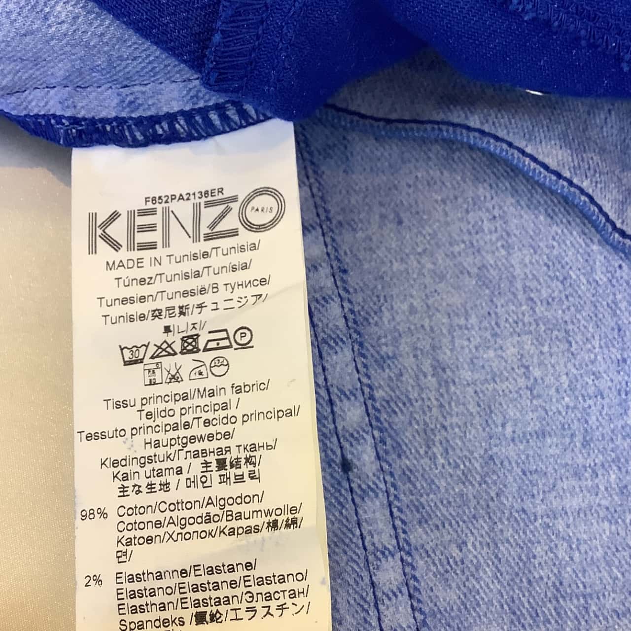 Kenzo Size Guide Kenzo Womens Label Size 38 Low Rise Slim Jeans Blue (s) - Used Very ...