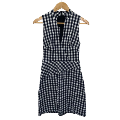 Cue City Checkered Dress